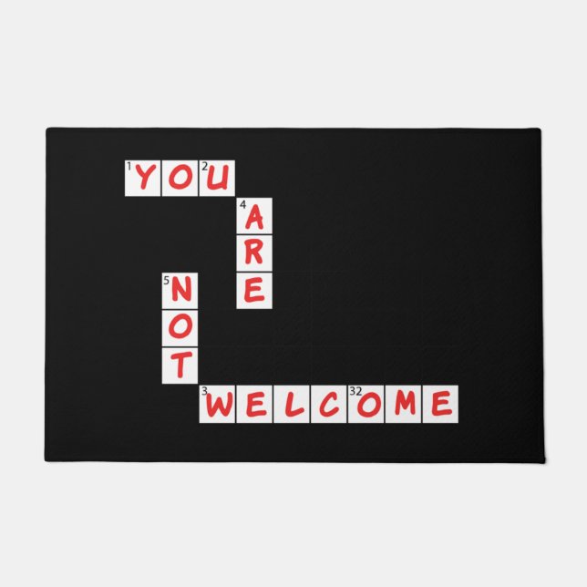 Tapis de porte de mots croisés (Devant)