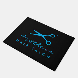 Tapis de porte de salon de coiffure personnalisé a
