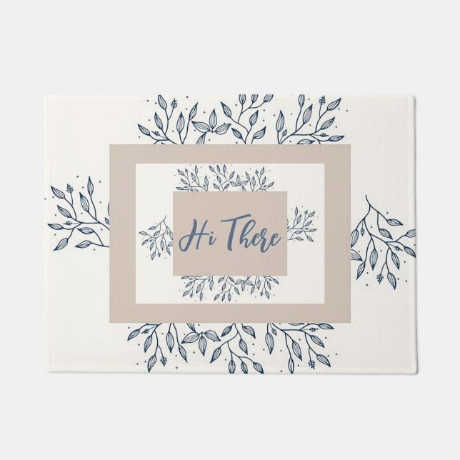 Tapis de porte de salutation convivial (Devant)