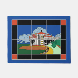 Tapis de porte de tuile de casino d'île de