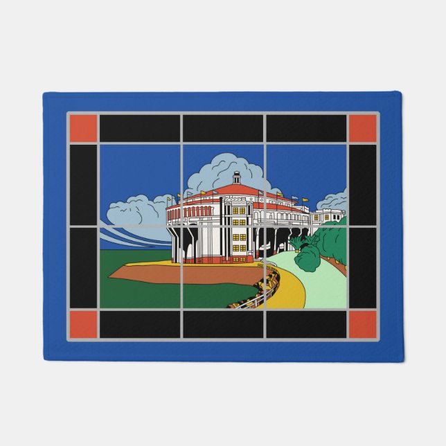 Tapis de porte de tuile de casino d'île de (Devant)