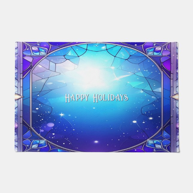 Tapis de porte de vacances en verre moderne teinté (Devant)