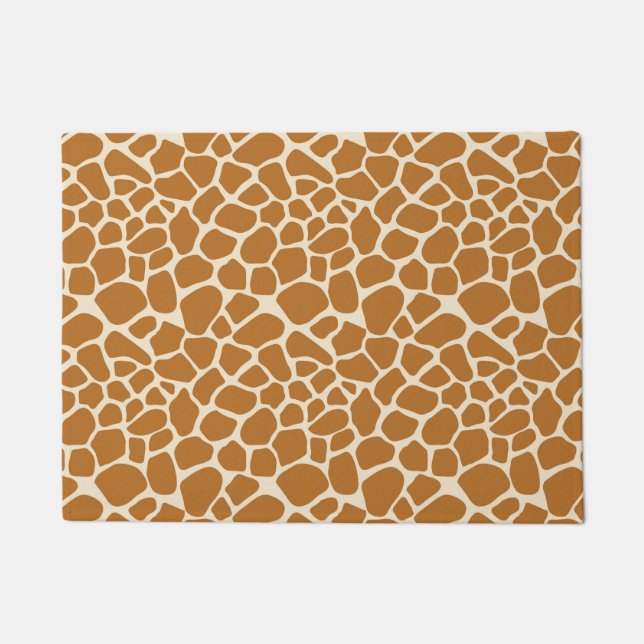 Tapis de porte d'impression de girafe (Devant)