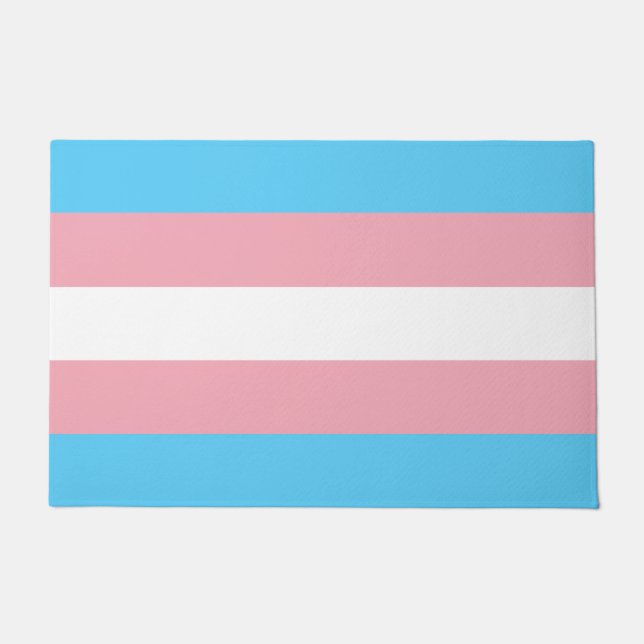 Tapis de porte drapeau transgenre (Devant)