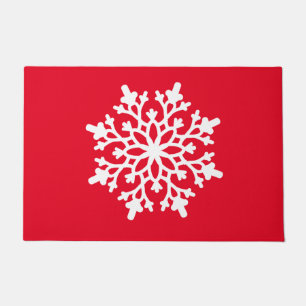 Tapis de porte du flocon de neige de Noël