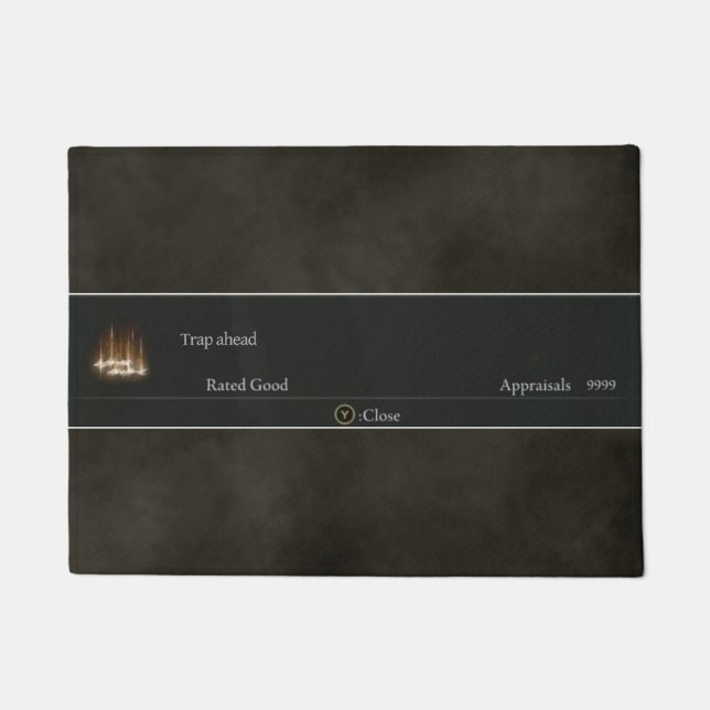 Tapis de porte Elden Ring, "Piège devant" noté (Devant)