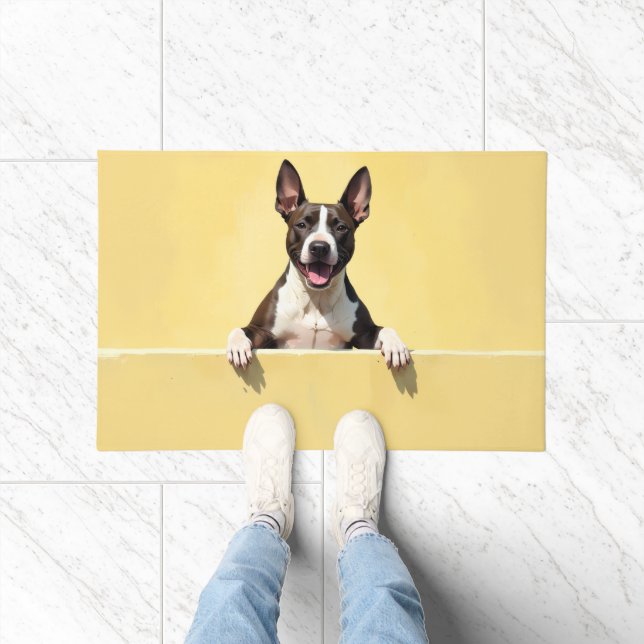 Tapis de porte en forme de Bull Terrier (Intérieur)