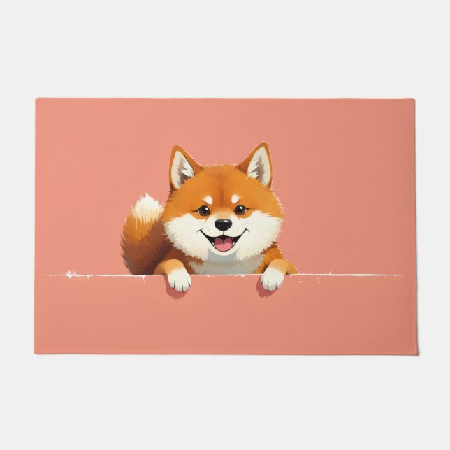 Tapis de porte en forme de Shiba Inu (Devant)