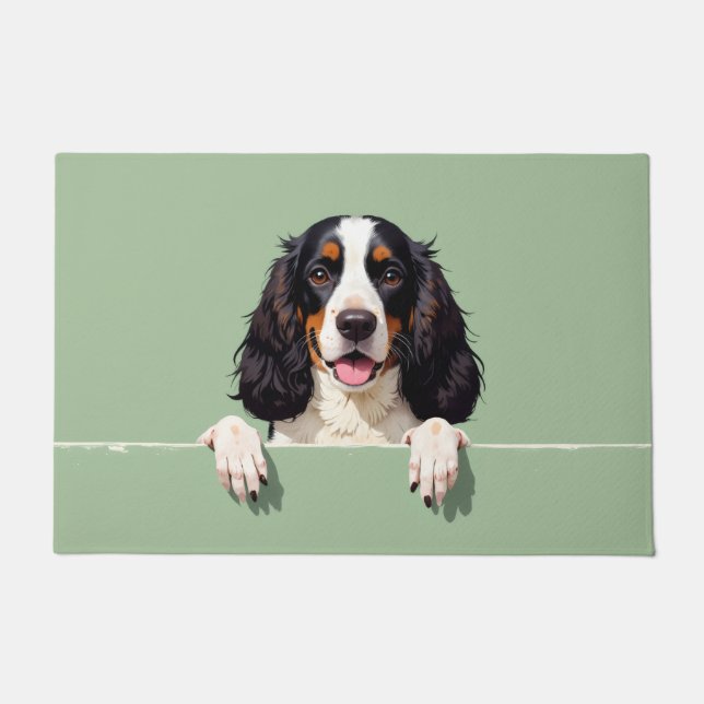 Tapis de porte en forme de Springer Spaniel (Devant)