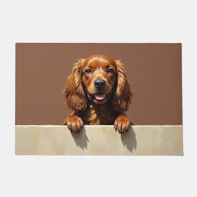 Tapis de porte en forme de Sussex Spaniel (Devant)