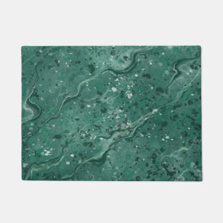 Tapis de porte en marbre vert classique