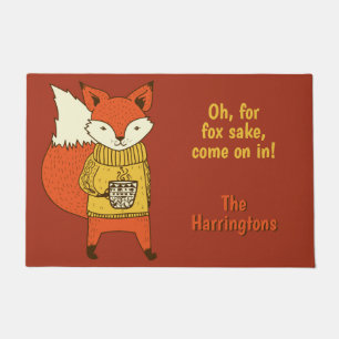 Tapis de porte fait sur commande d'illustration de