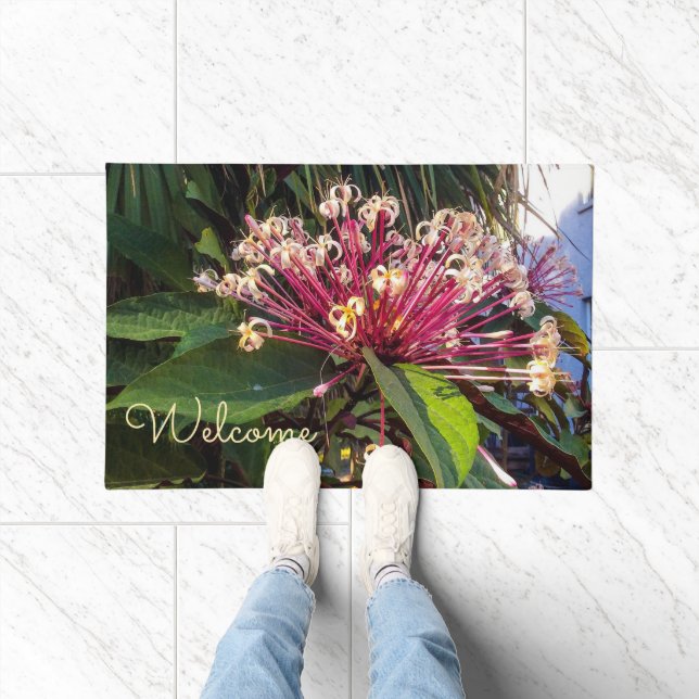 Tapis de porte Fleurs de Clerodendrum Starburst (Intérieur)