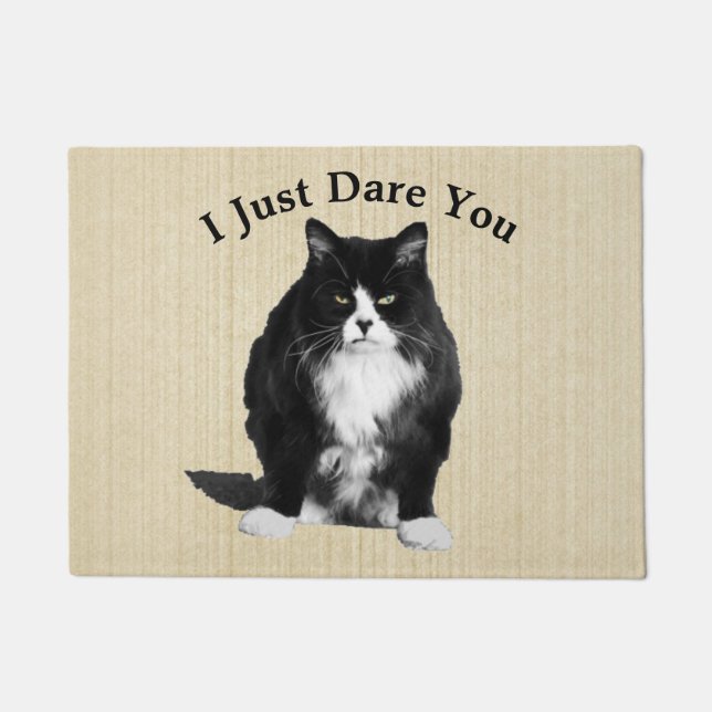 Tapis de porte grincheux de chat (Devant)