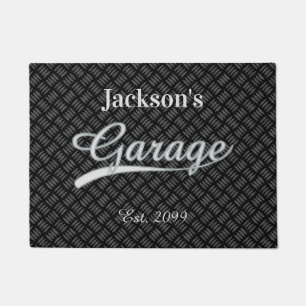 Tapis de porte gris gris classique