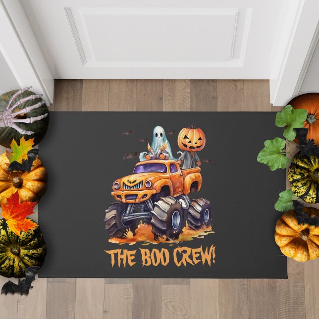 Tapis de porte Halloween Boo Crew pour décoration  (Créateur téléchargé)