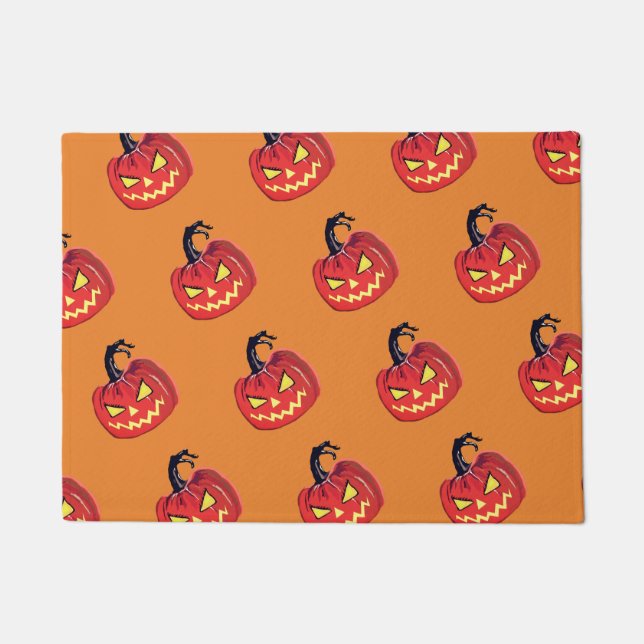 Tapis de porte Halloween effrayant (Devant)