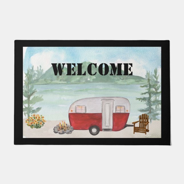 Tapis de porte Happy Camper Tapis de porte (Devant)