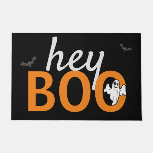 Tapis de porte - hey BOO Ghost / Bats Noir