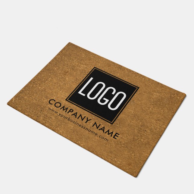 Tapis de porte Logo d'entreprise – Tapis d'entrée  (Incliné)