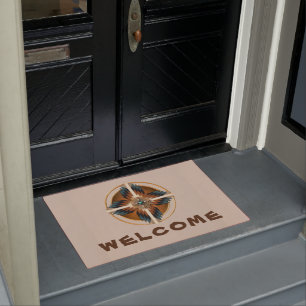 Tapis de porte Mandala amérindien