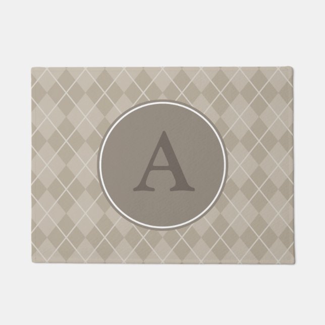 Tapis de porte marron Monogram (Devant)