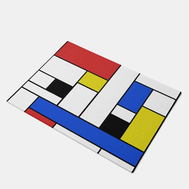 Tapis de porte Mondrian Lines 18" x 24" (Incliné)