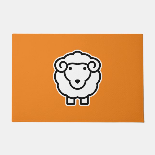 Tapis de porte moutons (Devant)