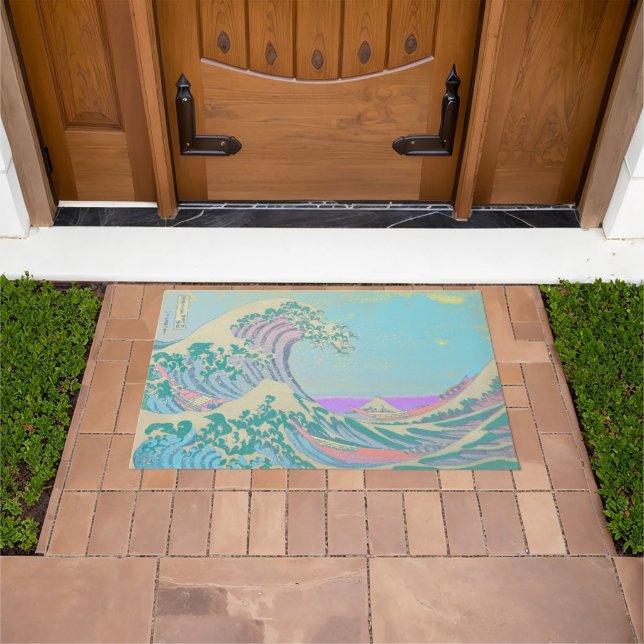 Tapis de porte pastel Grande Vague (De plein air)