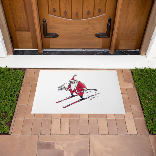 Tapis de porte père Noël Skiing (De plein air)