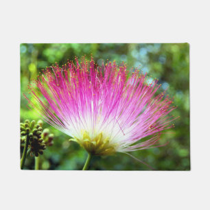 Tapis de porte persan de fleur d'arbre en soie