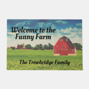 Tapis de porte personnalisé Funny Farm
