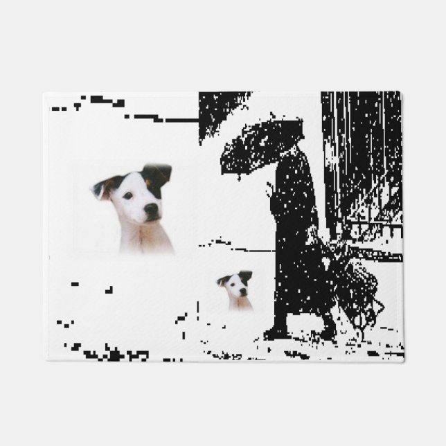 Tapis de porte pour chien (Devant)