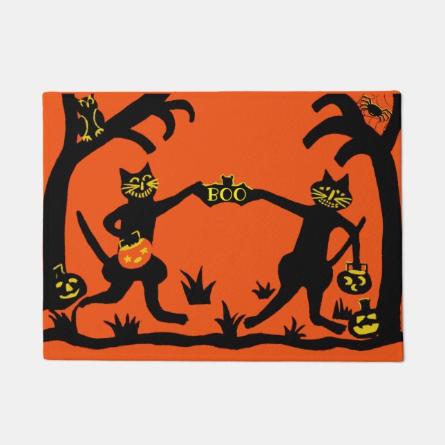 Tapis de porte primitif de style de Halloween (Devant)