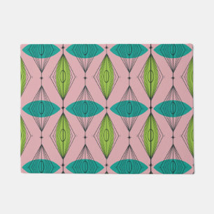 Tapis de porte rose atomique d'Ogee et de