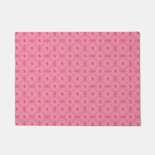 Tapis de porte rose sombre Cowgirl Bandana Imprimé