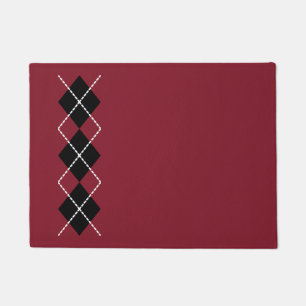 Tapis de porte Rouge Rétro 
