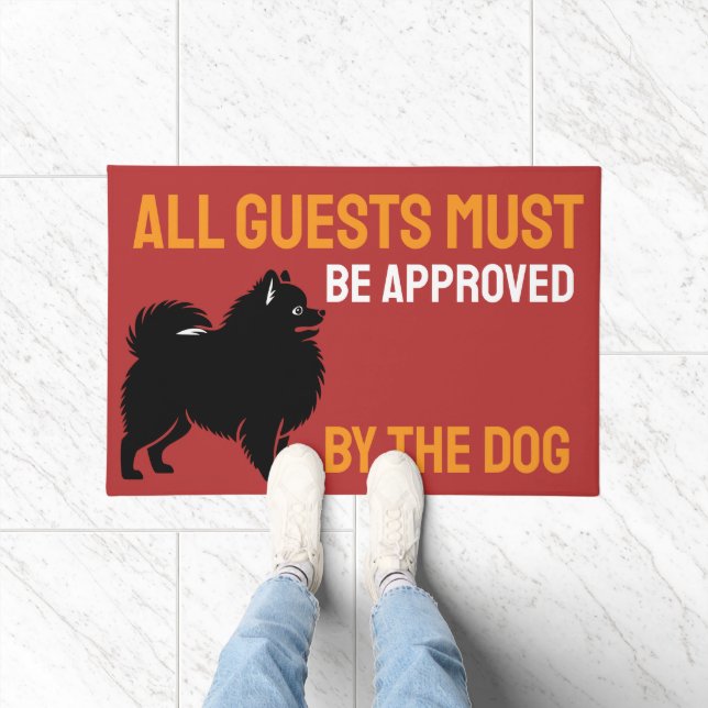 Tapis de porte Spitz Pomeranian (Intérieur)