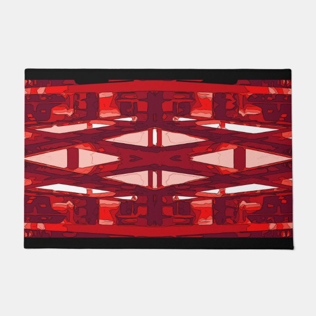 Tapis de porte : Style du sud-ouest, rouge (Devant)