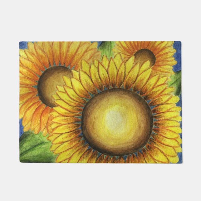 Tapis de porte Tournesol  (Devant)