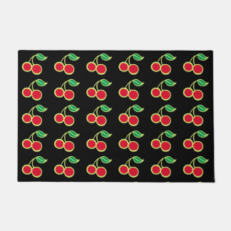Tapis de porte vintage rétro Cerise Tapis de bienv