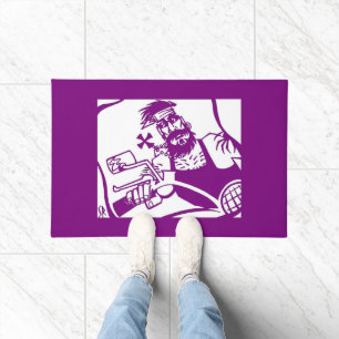 Tapis de porte violet Bro Biker
