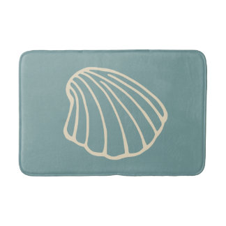 Tapis de salle de bain coquillage de plage d'été