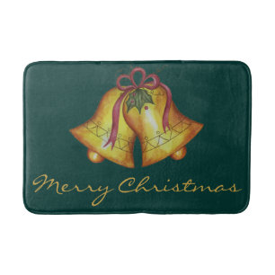 Tapis de salle de bain décoré de cloches de Noël