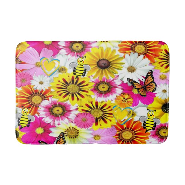 Tapis de salle de bain floral (Devant)