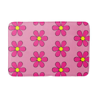 Tapis de salle de bain Rose Rétro Fleurie Tapis de