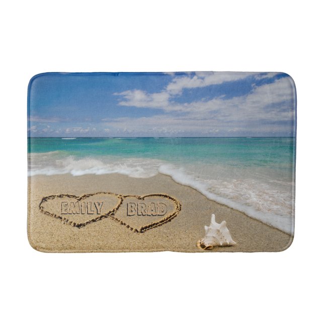 Tapis de salle de bain sur le thème de la plage He (Devant)
