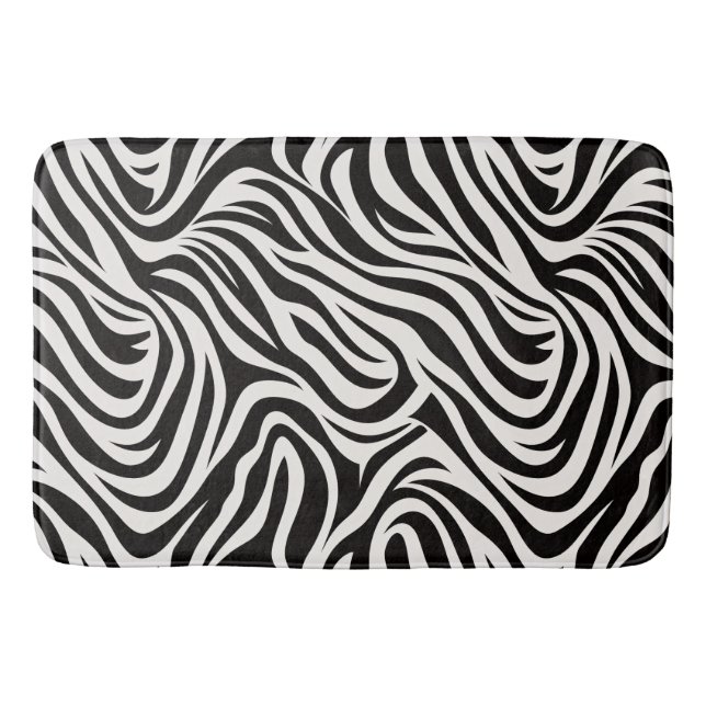 Tapis de salle de bain Zèbre Sauvage (Devant)