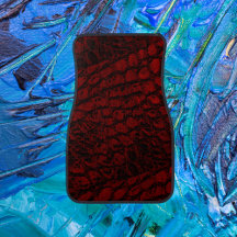 Alligator Rouge Faux Cuir