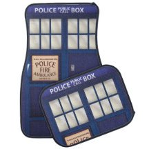 Boîte de police vintage British Blue